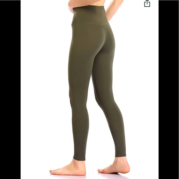 High Waisted Yoga Pants Full-Length Leggings - Picture 1 of 4